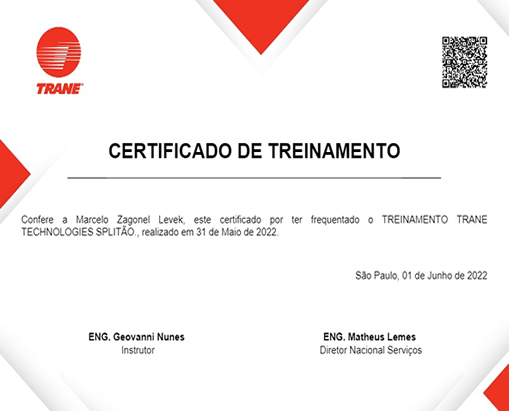 Certificado Curso Splitão